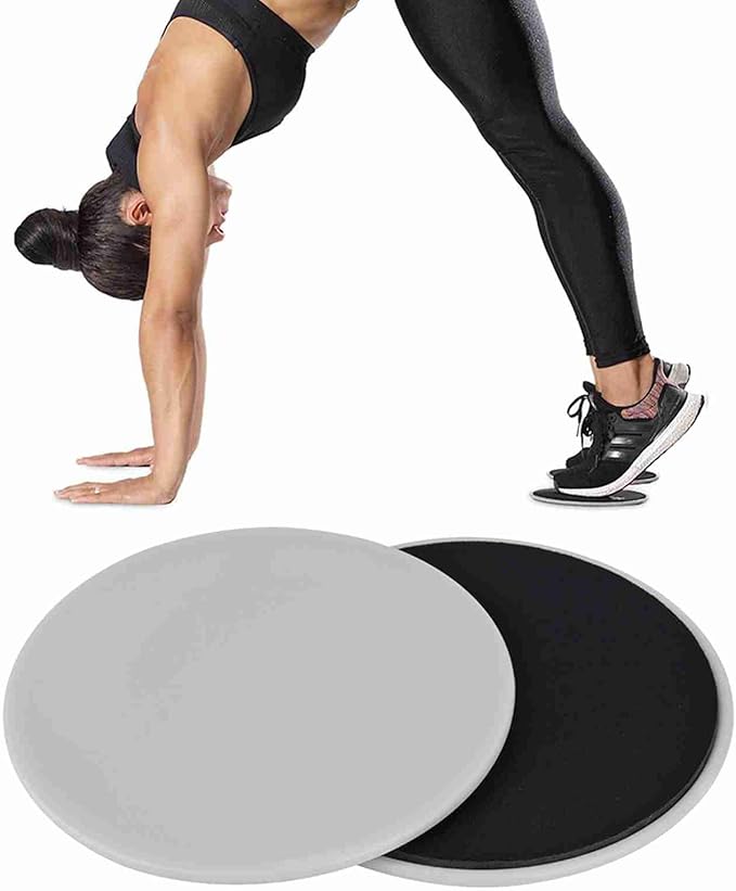 Core Sliders for Working Out, 4PCS Dual Sided Exercise Gliding Discs Use on Carpet or Hardwood Floors, Fitness and Home Exercise Equipment