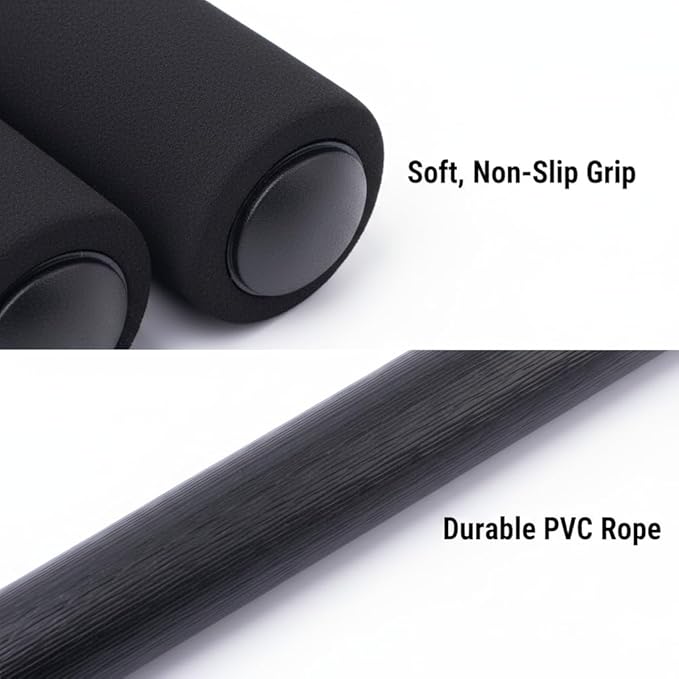 Jump Rope for Fitness – Adjustable PVC Exercise Rope with Tangle-Free Design & Comfortable Foam Handles, Ideal for Cardio, Home Workout & Training for Men, Women & Kids – XYLsports