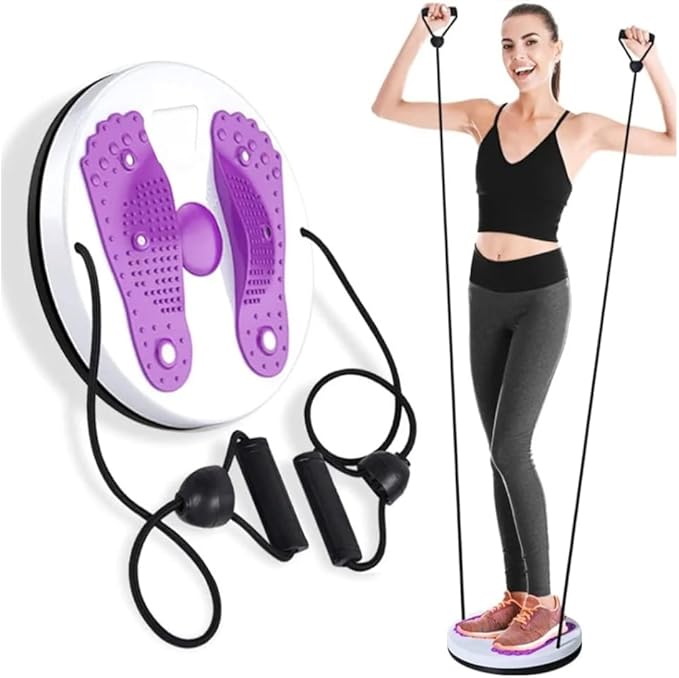 Waist Twisting Disc Unisex Waist Trainer Abdominal Exercise Foot Massage Plate Workout Home Gym Body Building Weight Loss Fitness Equipment