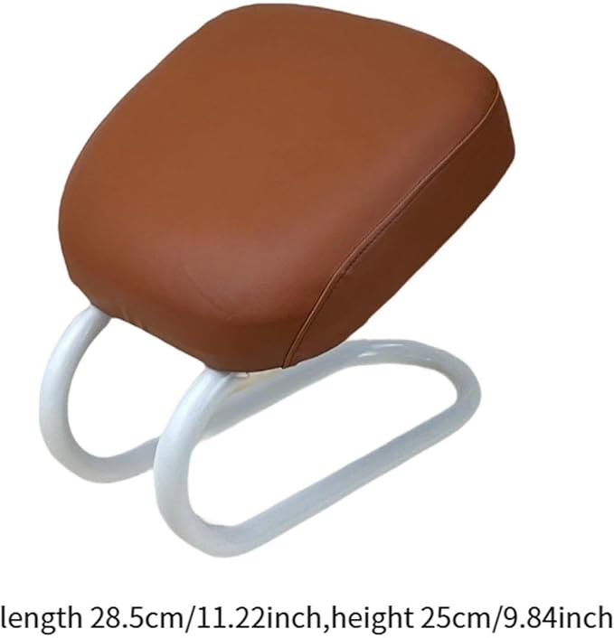 Kneeling Meditation Stool Seat Ergonomic Adults Gift, Sturdy Women Portable Prayer Bench, Meditation Bench for Yoga Studio, Brown