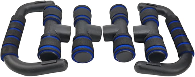 Professional Push Up Stands H Type Construction for Increased Ranges of Motion in Strength Training Exercises Regulable Push Up Platforms
