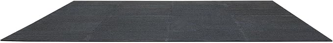 VEVOR 0.4Inch 96sq.ft 24 Tiles Gym Flooring for Home Gym, Rubber Top with High Density EVA Foam, 24 x 24In Gym Floor Exercise Equipment Mats, Interlocking Gym Mats, Puzzle Workout Mats, Black & Blue