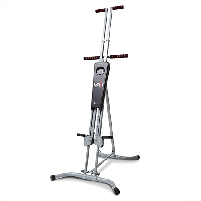 MaxiClimber 2.0 Vertical Climber ERS (Elastic Resistance System) - Easy to Assemble, Folding Exercise Machine Combines Cardio & Strength Training for a Low Impact, Full Body Workout - Free Fitness App