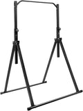 Triangular Pull Up Station, Foldable Power Tower Pull Up Bar Dip Station, Adjustable Height Multifunction Workout Stand for Home Gym Strength Training Equipment, Support 440lbs