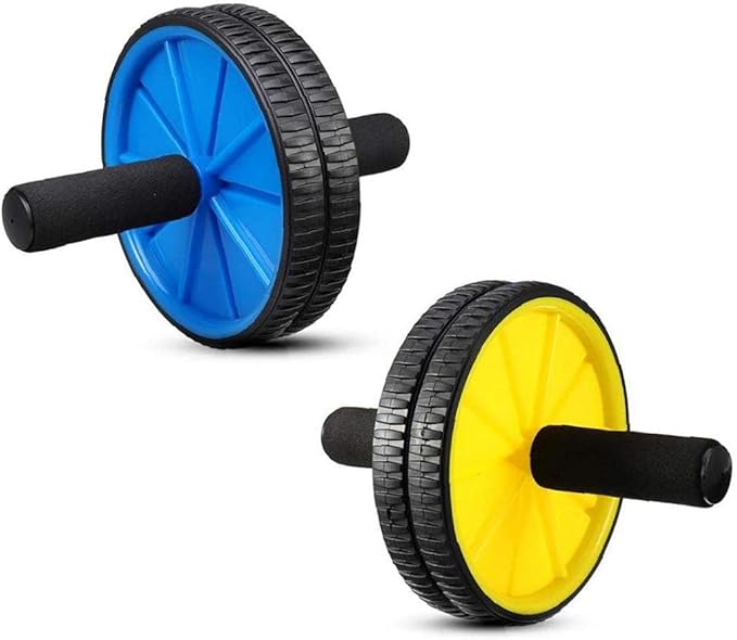 Waist Exerciser Pad Ab Rollers Abdominal Core Roller Home Gym Fitness Workout Training Equipment (Random Color)