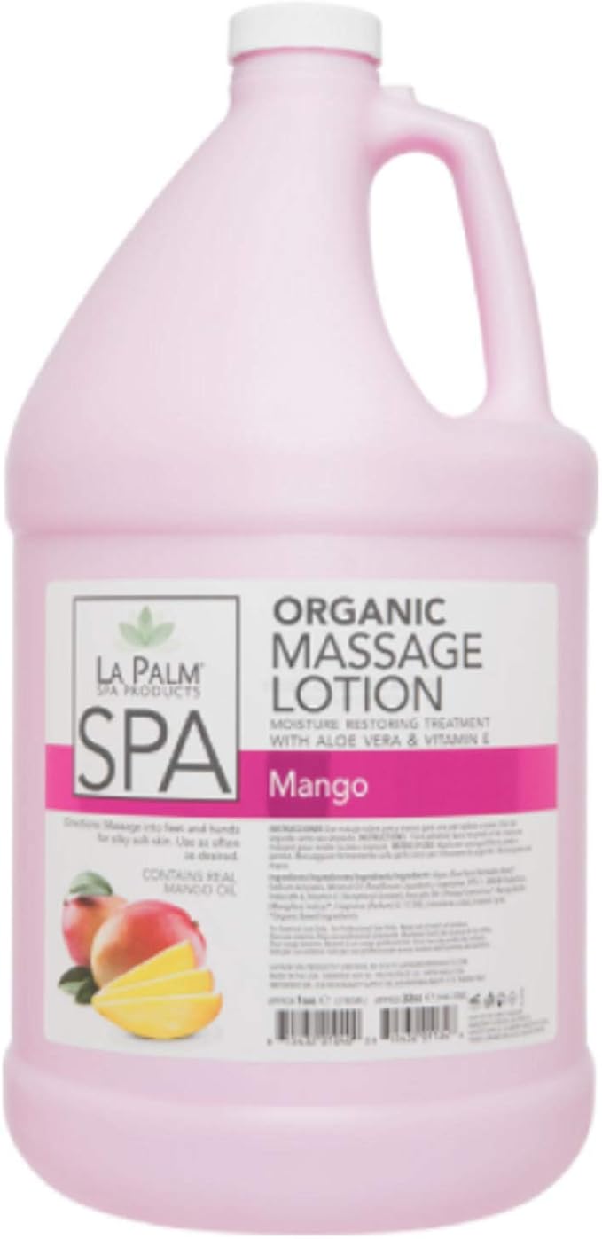 1 gallon La Palm Mango Warm Sensation Healing Therapy Massage Lotion