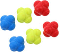 Kisangel 6pcs Reflex Training Balls Set Agility Coordination and Reaction Speed Training for Kids and Adults Indoor Sports Equipment for Hand Eye Coordination and Fitness