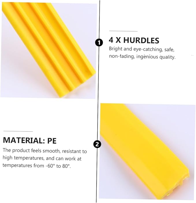 POPETPOP 4Pcs Football Training Hurdles Flexible Agility Equipment for Speed Jumping Exercises High Durable Design for Outdoor Sports Training for Youth Soccer Practice