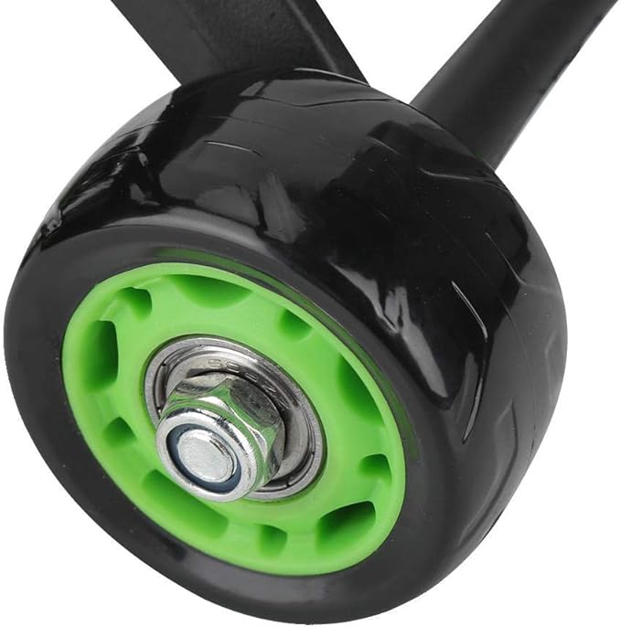 Ab Roller for Abs Workout - 4 Wheel AB Wheel Roller - Workout System - with Knee Protection Pad - Home Gym Workout Exercise Equipment - Abdomen Muscle Training - for Men/Women(Green+Black)