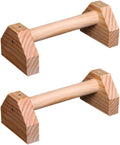 Pine Wood Push-up Holders 30cm Pair Home Fitness Equipment Strength Training Push-up Bars for Upper Body Workout at Home