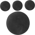 Kisangel 4PCS High Elastic Training Rubber Balls Hollow Mini Reaction Balls for Outdoor Sports Black for Competition and Fitness Training