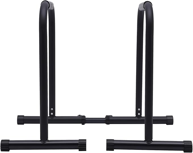 Dip Bar, Adjustable Parallel Bars For Home Workout, Dip Station With (440 Lbs) Loading Capacity,Portable Parallel Bars, Made Of Stable And Sturdy Thickened Steel,For Pull-Ups, Push-Ups, And V-Sits Training