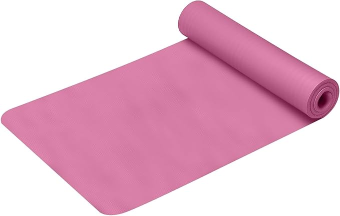 Yoga Mat Thick,2025 New 5mm Thick Non Slip Anti-Tear High Density Exercise Yoga Mat with Carrying Strap,Black Yoga Mat for Gym,Stretching,Workouts,Pilates,Floor,Home Yoga,Fitness