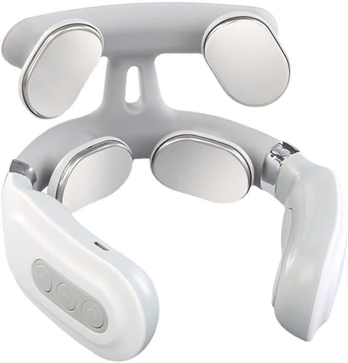 Pulse Neck Massager, 2026 2.0 Upgraded 4-Head Portable Neck Massager with Heat, 6 Modes 16 Levels for Home Relaxation & Personal Comfort, Ergonomic Design, Portable, Lightweight