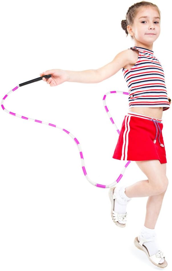 Jump Rope 12-Pack - Pink, Blue, Black and White Skip Ropes for Exercise - Outdoor Jump Rope for Kids, Adults and Athletes - Family Fun Toys and Games