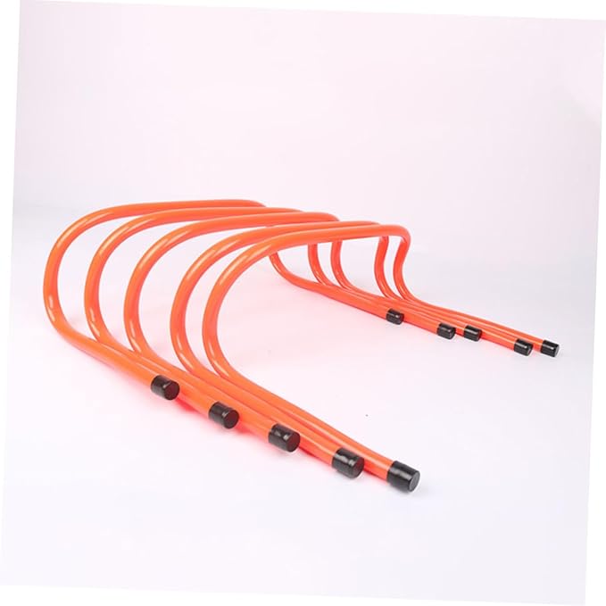 Kichvoe 2pcs Plastic Speed Hurdles 15cm Wear-Resistant Training Accessory for Agility and Professional Sprint Drills, Lightweight Athletic Equipment for Youth and Soccer Training