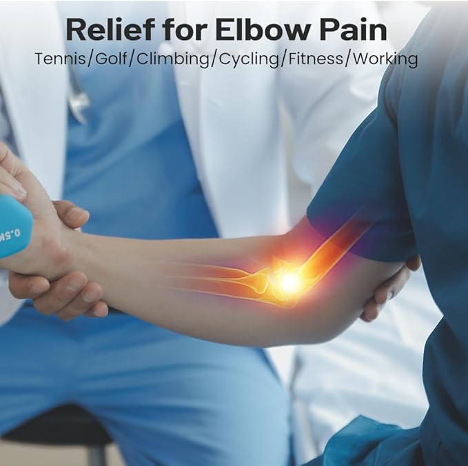 Inspack Flex Tennis Elbow Therapy Bar, Flexbar Treatment, Grip Strength Trainer, Therabars Flex Bars Physical Tendonitis, Wrist, Pain Relief, Forearm Strengthener Hand Exercise, Resistance Twist 25lb 15lb 10lb