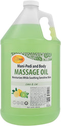 SPA REDI Professional Massage & Pedicure Oil High-Glide Transdermal Treatment & Backbar Staple Liquid Skin-Repair Technology for Botanical Skin Barrier Repair to Stop Oily Residue (1 Gallon)