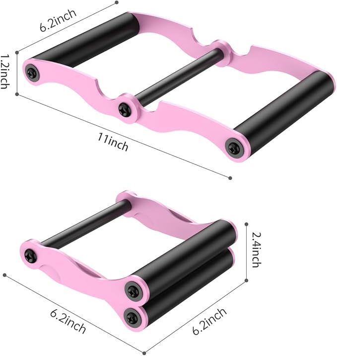V Bar Landmine Handle Attachment for Barbell Bar, Solid Multi-Grip Landmine Handle Attachment with Non-Slip Rubber Handle, Fits Olympic Bars Strength Training Bars