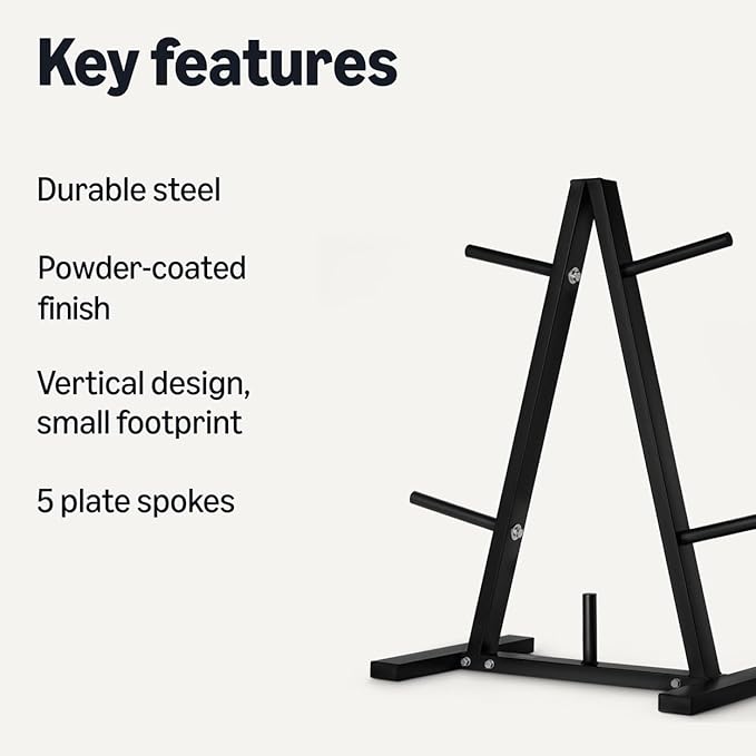 Amazon Basics Weight Plate Tree Rack