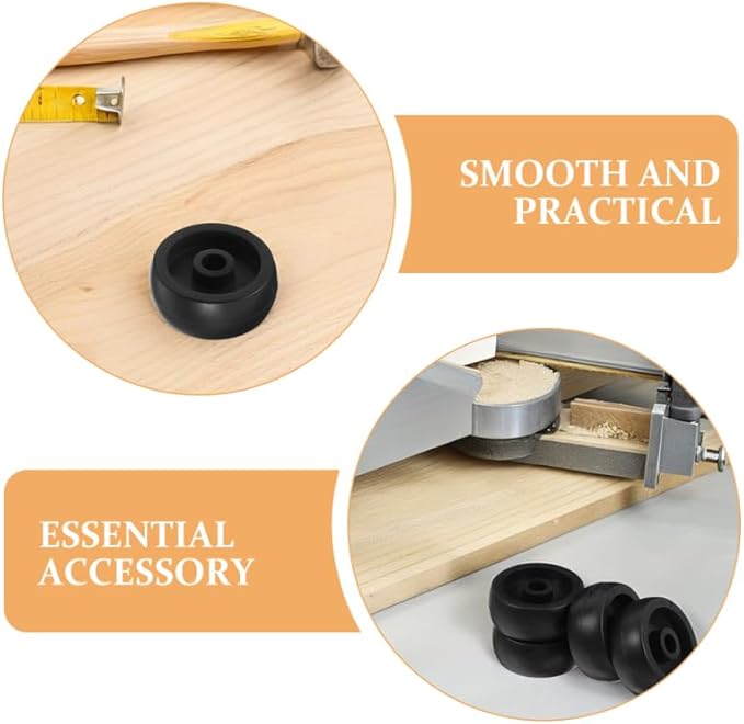 Universal Gym Wheel Rollers for Fitness Equipment Replacement Caster Wheels for Treadmills Exercise Bikes Rowing Machines 6-Pack Smooth Mobility