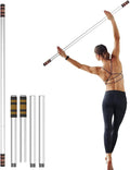 5ft Yoga Stick – Heavy-Duty Steel Adjustable Stretching Bar for Mobility, Flexibility & Balance. Multi-Functional Fitness Pole with 4 Steel Rods & Comfort Foam Grips