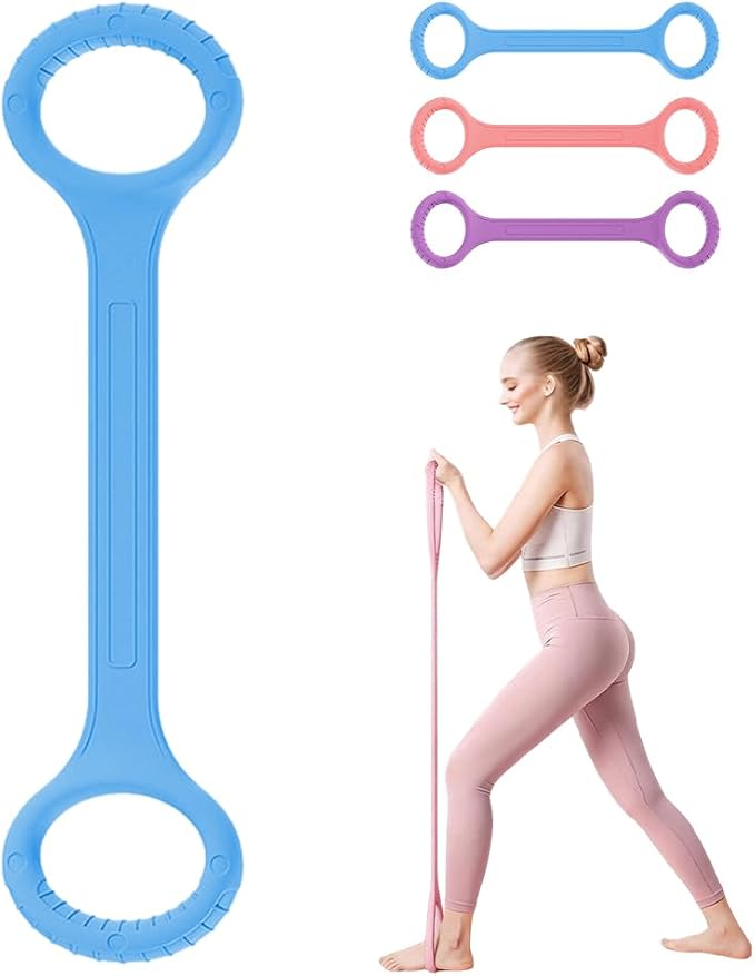 Figure 8 Resistance Band with Handles,Arm Back Training Elastic Ropes Shoulder Training Elastic Ropes Exercise Equipment for Yoga,Pilates, Stretching