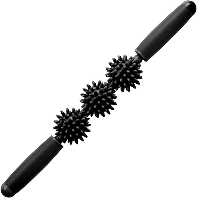 Coolife Fascia Muscle Roller - Cellulite Massager - Fascia Roller for Cellulite and Sore Muscles - Neck, Leg, Back, Body Deep Tissue Massage Stick Tools - 3 Balls Size Version