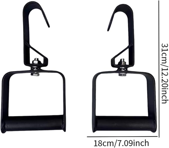 2X Pull up Handles Exercise Machine Attachment Non Slip LAT Pulldown Handle for Strength Training Resistant Bands