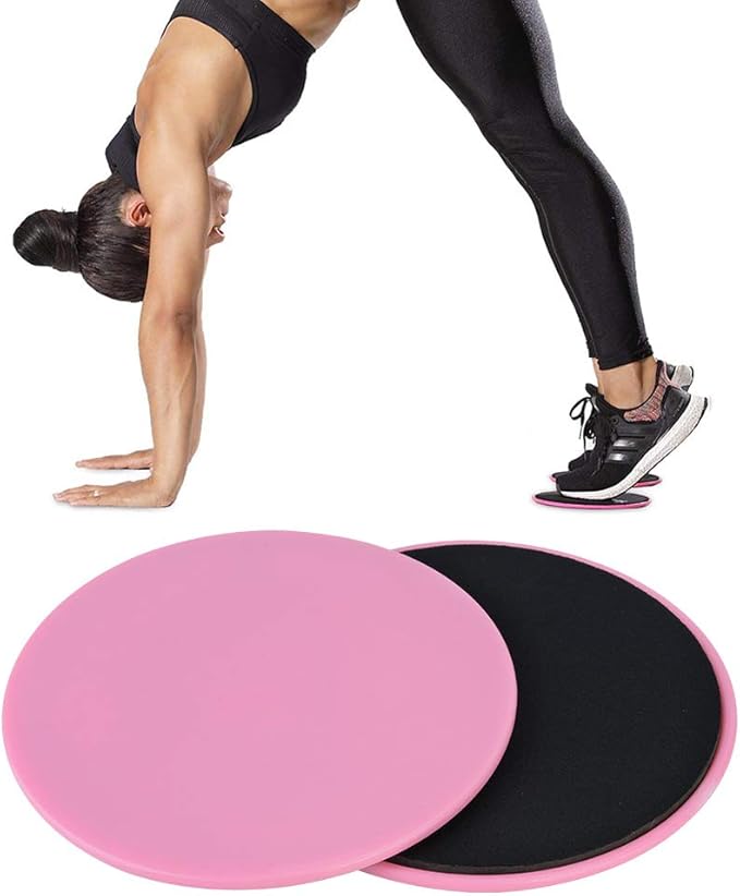 Core Slider, Gliding Discs, 2PCS Exercise Sliders, Full Body Workout for Home Gym, Yoga, Balance Training, Compact and Lightweight Exercise
