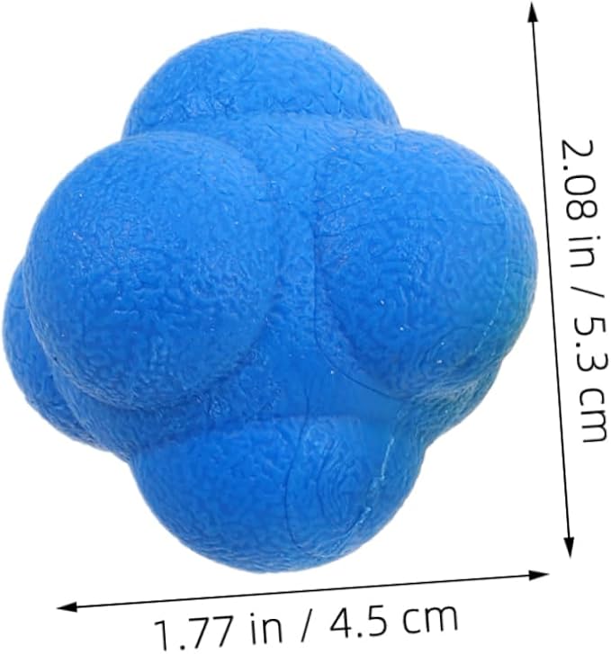 Yardwe 6pcs Hand Eye Coordination Training Balls Hexagon Reflex Balls for Boys and Girls Adults Reaction Speed Training Coordination Enhancer