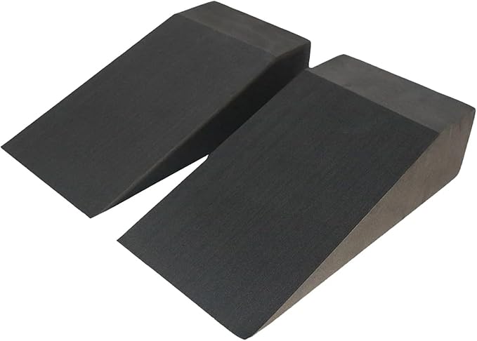 Yoga Foam Wedges 2Pcs Yoga Wedge Blocks Squat Block Multi-Functional Stretch Slant Board Non-Slip Calf Stretcher for Sports Fitness