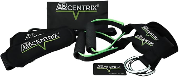 AbSling 2.0 – Premium Hanging Suspension Trainer for Core & Upper Body Strength Training | Heavy-Duty Gym-Grade Ab Slings for Hanging Leg Raises, Abdominal Workouts & Six-Pack Sculpting | Cutting-Edge Two-Pulley Training System Makes Strengthening Easi...