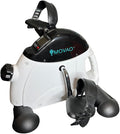 Under Desk Bike Mini Exercise Bike with Upgraded Wide Pedals & Easily Adjustable Strap for Leg Cycling Exercise Portable Bike with LCD Display and Adjustable Tension