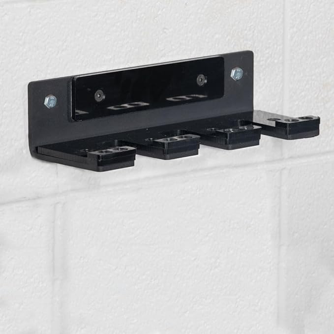 Titan Fitness 3 Barbell Vertical Hanger, Wall Mounted Barbell Organizer, T-3/X-3 Series Power Rack Compatible, Wall Mounted Storage