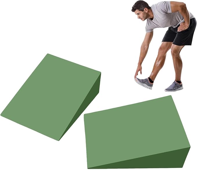 Yoga Foam Wedge, Slant Board For Calf Stretching - Non-slip Lightweight And Portable Yoga Wedge - Durable Yoga Blocks For Knees Over Toes Training, Home Workout For Men And Women, Slant Board Trainer