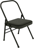 Yoga Chair,Inverted,Thickened Folding Pilates,Rounded Corners,for Indoor and Outdoor Studios(Black)