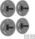 Wall Mounted Weight Plate Holder,Weight Plate Rack for for All Size Bumper Plates, Max Weight Capacity 300 Lb, Home Gym Organizer