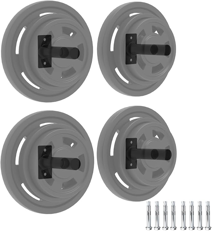 Wall Mounted Weight Plate Holder,Weight Plate Rack for for All Size Bumper Plates, Max Weight Capacity 300 Lb, Home Gym Organizer