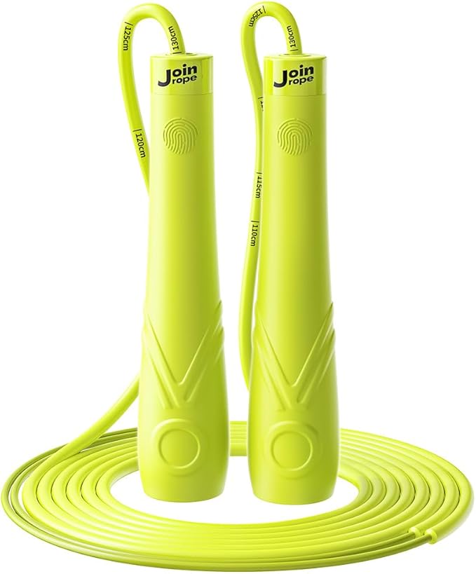 Kids Jump Rope for Children-Adjustable Speed Skipping Rope with Dual Bearings, Segmented Anti-Tangle Cord, Silicone Handles, Indoor Outdoor Fitness Toy for Boys & Girls