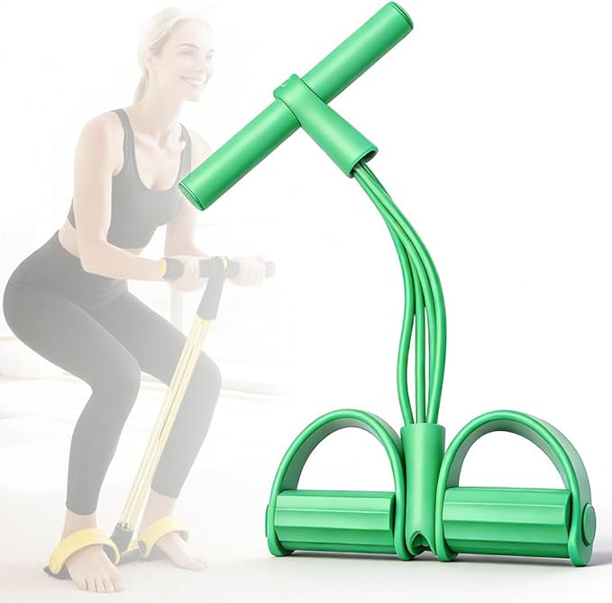 21 Fitness Resistance Bands with 4 Tube Pedal Ankle Puller, 2026 New Multifunction Elastic Yoga Resistance Band for Home Gym Use
