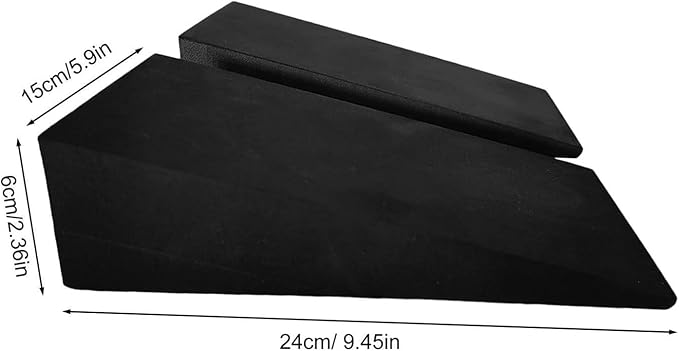 KYOFIS Yoga Foam Wedge, Slant Board for Squats EVA Calf Stretcher for Fitness, Pushup, Weightlifting, Yoga, Knees Over Toes Training (Size : 24x15x6cm)