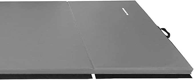 BalanceFrom 10x4 Feet 4-Panel Folding Gymnastics Mat – 2-Inch Thick Pad with Vinyl Surface and Carrying Handles for Tumbling, Yoga, Pilates, Home Workouts, and Martial Arts