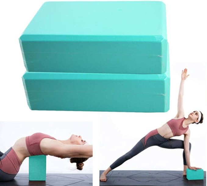 Yoga Fitness Wheel & 2 pcs Blocks & 1 pcs Yoga Strap Combo Value Pack-Black