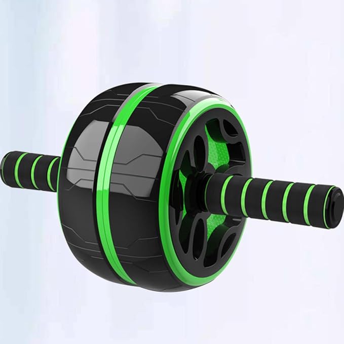 HEALLILY Abdominal Exercise Roller Ab Wheel for Fitness Broad Frame Pvc Thicken Wheel Silent Core Trainer Home Gym Strength Training Equipment