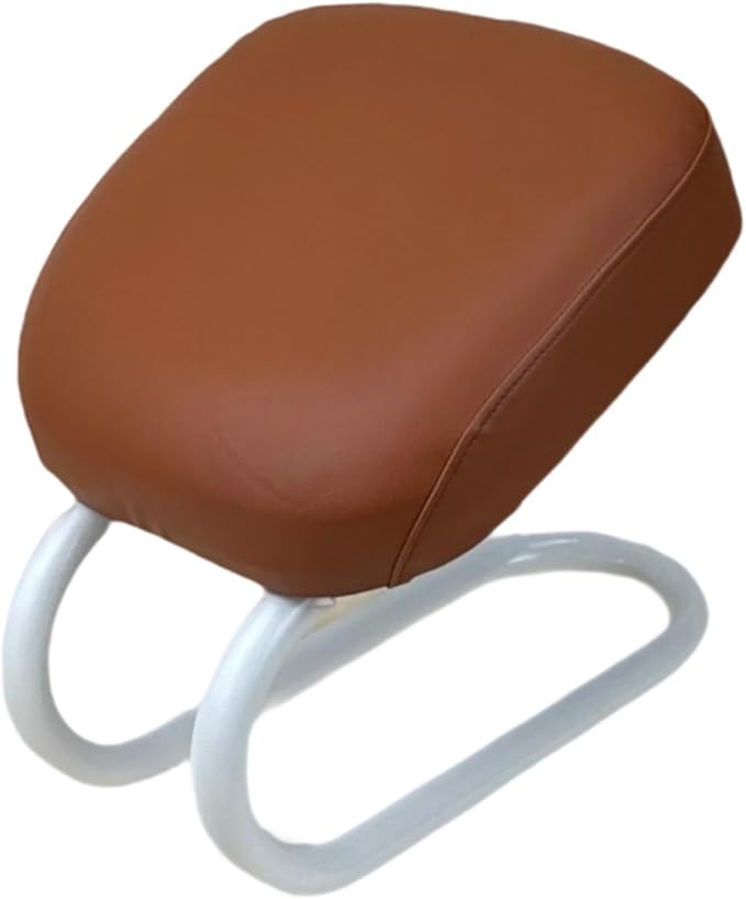Colaxi Meditation Stool for Adults, Meditation Bench Kneeling Stool, Ergonomic Portable Chair with Anti Slip Cover, Adjustable Prayer Bench Seat for Home Studio Praying Yoga, Style D Brown