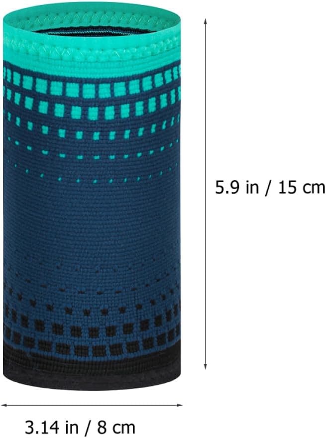 Veemoon Professional Fitness Wrist Brace Compression Support, Wear-Resistant Knitted Wrist Wraps 2pcs Navy Blue, Multi-Function Protective Joint Wraps for Workout and Sports