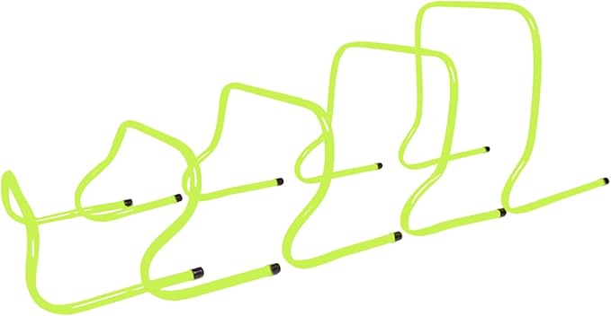 Adjustable Athletic Speed Training Hurdles Jumping and Speed Training Fitness Hurdles for Basketball Soccer Set of 5
