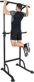 MIUDGIG Adjustable Height Dip Bar Station, Multi-function Dip Station Pull Up Bar Full Body Strength Training Workout Fitness Equipment for Tricep Dips, Heavy Duty Dip Station for Home Gym