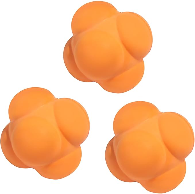 GSE Games & Sports Expert Sports Reaction Balls, Reactivity Ball for Field Training, Agility Trainer for Baseball, Rubber Bounce Balls for Hand-Eye Coordination & Speed Reflex Training